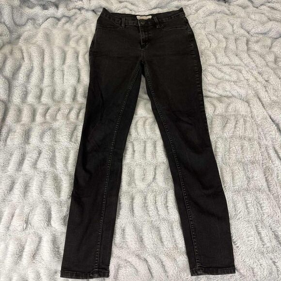 Free People Denim - Free People Womens 29R Black Mid Rise Skinny Stretch Denim Casual Everyday Wear